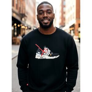 Mostly Heard Rarely Seen 8-Bit Aero Tri-Color Sweatshirt Black Size Large